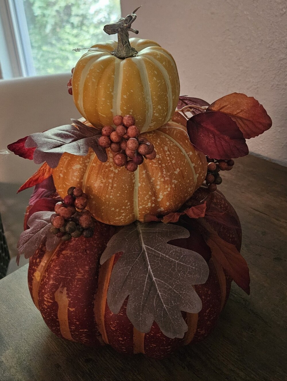 Autumn Stackable Pumpkin Accent - Orange